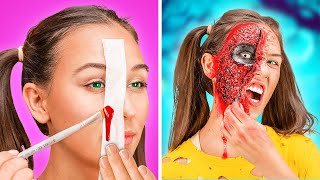 BOO! SPOOKY HALLOWEEN IS HERE || SFX Makeup & Scary Transformations You Can Easily Repeat by 123 GO!