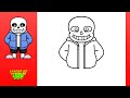 how to draw sans undertale