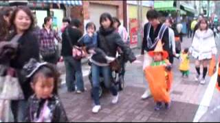 2012年10月28日　ハロウィンパレード　大島中の橋商店街