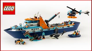 LEGO City 60368 Arctic Explorer Ship Speed Build for Collectors - Brick Builder