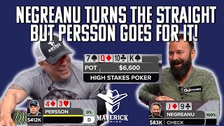 NEGREANU TURNS THE STRAIGHT, PERSSON GOES FOR IT@PokerGO