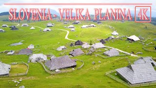 traveling in Slovenia summer 2019 - Best Drone video of velika planina - UHD 4K