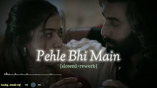 Pehle Bhi Main || lyrics [Lo_Fi slowed rewerb] Animal || use headphone 🎧 ☺️ ...