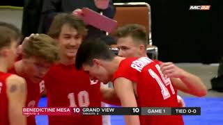 #1Grandview university vs #2 Benedicte Mesa,  NAIA men's volleyball National Championship Match 2021