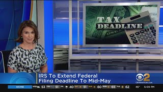 IRS Extending Federal Filing Deadline To Mid-May