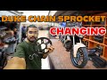 Duke Chain Sprocket Changing | Ktm Duke 200bs6 chain Sprocket change 🏍 | Miles on Wheels 2.0 💜 |