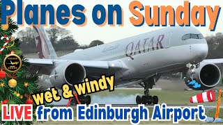 🔴Watch the PLANES LIVE at Edinburgh Airport🔴WINDY Takeoffs and Landings | Real-Time Aviation at EDI