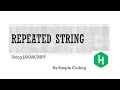 Hackerrank - Solved Repeated String using Javascript