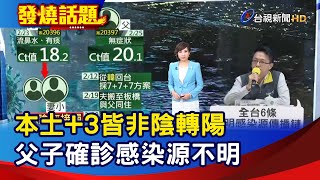 本土+3皆非陰轉陽 父子確診感染源不明【發燒話題】-20220225