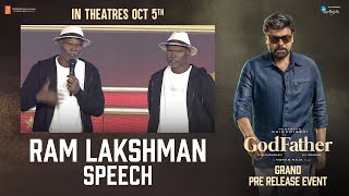 Fight masters Ram Lakshman Speech @ God Father Grand Pre Release Event