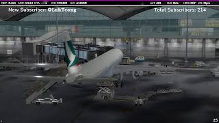 P3D v4.5 | Cathay 832 | Tokyo Narita - Hong Kong | VATSIM Split Stream Return Flight | HKG ARRs