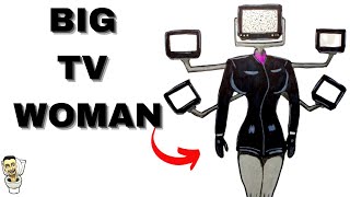 Cómo DIBUJAR a la😍BIG TV WOMAN📺 (Skibidi Toilet) How to DRAW BIG TV WOMAN