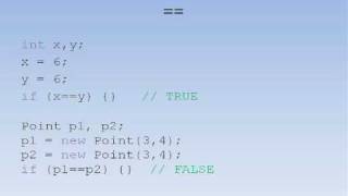 Java #17 - Equality