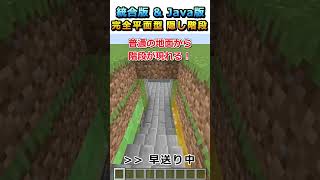 【#マイクラ】完全平面型！隠し階段作ってみた！#shorts