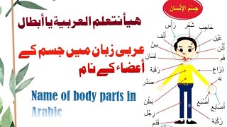 عربی زبان میں نئے انداز میں جسم کے حصوں کے نام Name of body parts in Arabic #Mohammad Shahvez #doha