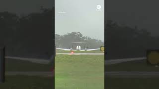 Plane safely makes 'wheels-up' landing - ABC News