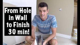 ONE DAY DRYWALL PATCH!!!