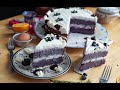 Marvelous yet simple blueberry cloud cake I incorporated blueberry puree in the sponge.