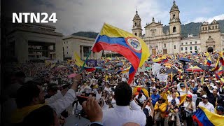 Multitudinaria marcha en diferentes ciudades de Colombia en contra del gobierno de Gustavo Petro