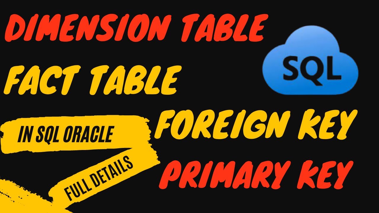 Fact And Dimension Tables Sample