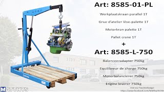 Workshop crane pallet