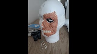 Two-Face Make Up Timelapse - BTS of Batman: Holiday Knights #shorts