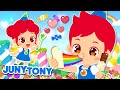 Rainbow-Colored I Love You Song 🌈💝 | Valentine's Day Song | Rainbow Desserts | Kids Songs | JunyTony