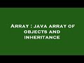 Array : java array of objects and inheritance
