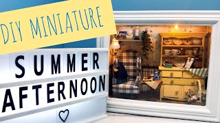 DIY Miniature Dollhouse | Summer Afternoon Frame