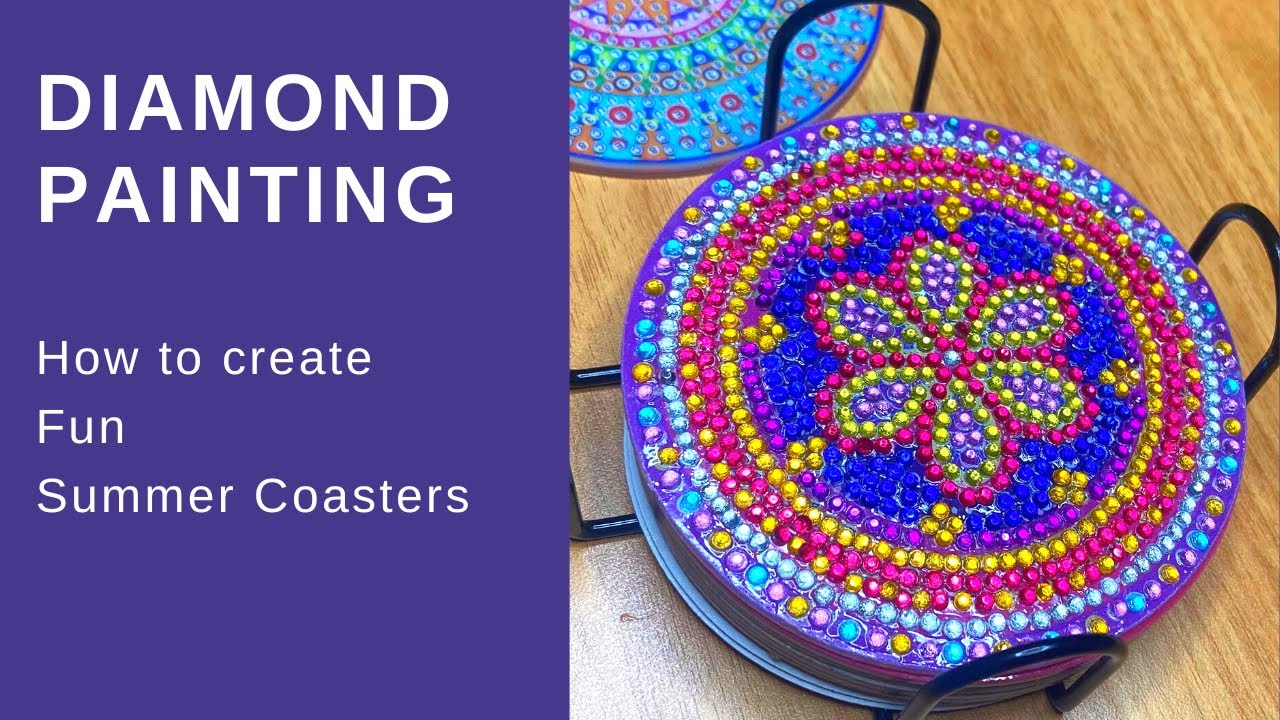 Make A Unique Coaster In Minutes With Diamond Painting! # ...