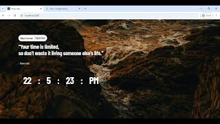 Digital clock with React js follow for more projects