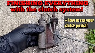HOW TO SET YOUR CLUTCH PEDAL IN A DSM- UPGRADE LINE - SET PEDAL HEIGHT- BLEEDING!
