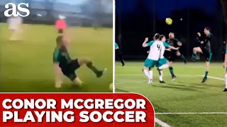 CONOR MCGREGOR unleashes BRUTAL CHEST KICK on RIVAL in shocking VIRAL soccer VIDEO