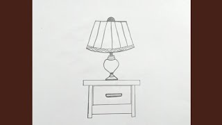 😍 How to Draw Table Lamp Drawing | Draw a Table Lamp in a pencil it's very easy | Do Drawing