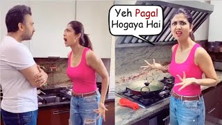 Shilpa Shetty & Raj Kundra Funny F!GHT In Kitchen During Lockdown