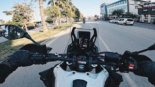 Yamaha Tenere 700 Akrapovic - mini city route - ASMR