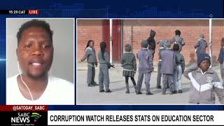 Corruption Watch's newly-released report on the education sector: Mzwandile Banjathwa