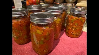 Canning Okra and Tomatoes