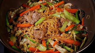Cách Làm Mì Xào Bò - Cách Xào Thịt Bò Mềm, Rau Củ Giòn, Sợi Mì Dai