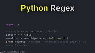 Pattern Matching & Extraction in Python using Regular Expressions
