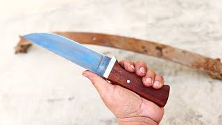 Knife Making -Making the Sharpest knife from leaf spring