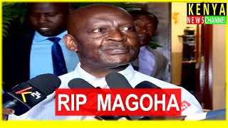 "MAGOHA HAD A PREMONITION ABOUT HIS DEATH" George Magoha's friend Prof Mwanda