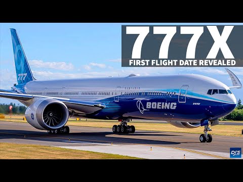 Boeing 777X First Flight Revealed - YouTube