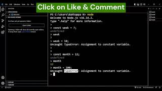 JavaScript #6 Reserved Keywords and Variable Mutability with Examples