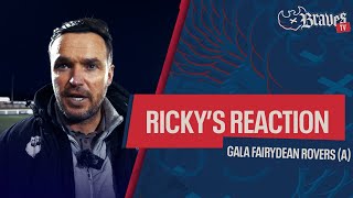 RICKY'S REACTION! Gala Fairydean Rovers vs Caledonian Braves - Post Match Interview