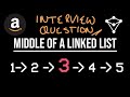Middle of Linked List - LeetCode 876 - JavaScript