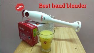 Maharaja Whiteline Turbomix HB-100 350 W Hand Blender  (White, Red)