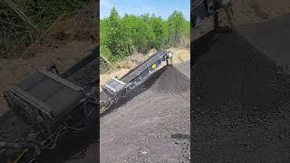 Demo of a Pronar MRW 2.75g crushing asphalt