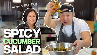 Easy Korean Spicy Cucumber Salad (Oi-muchim) | Mama Cho Series