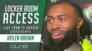 Jaylen Brown REACTS to Celtics Blown Lead vs Nets | Celtics vs Nets